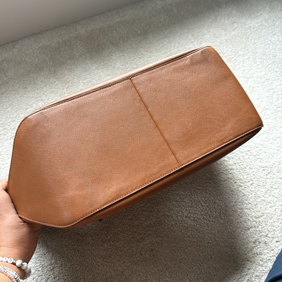 LIKE NEW HENRI BENDEL brown/tan leather tote - Picture 7 of 14